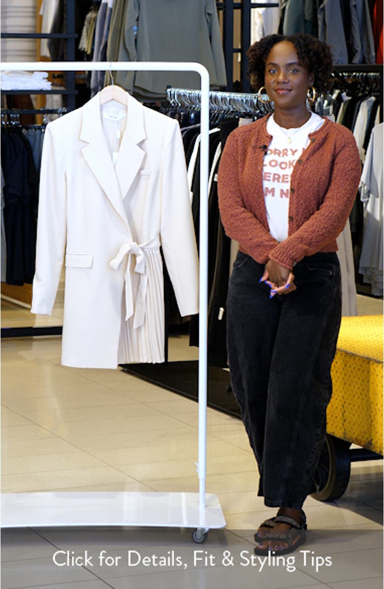 Kesari Long Sleeve Mini Wrap Dress, sales video thumbnail