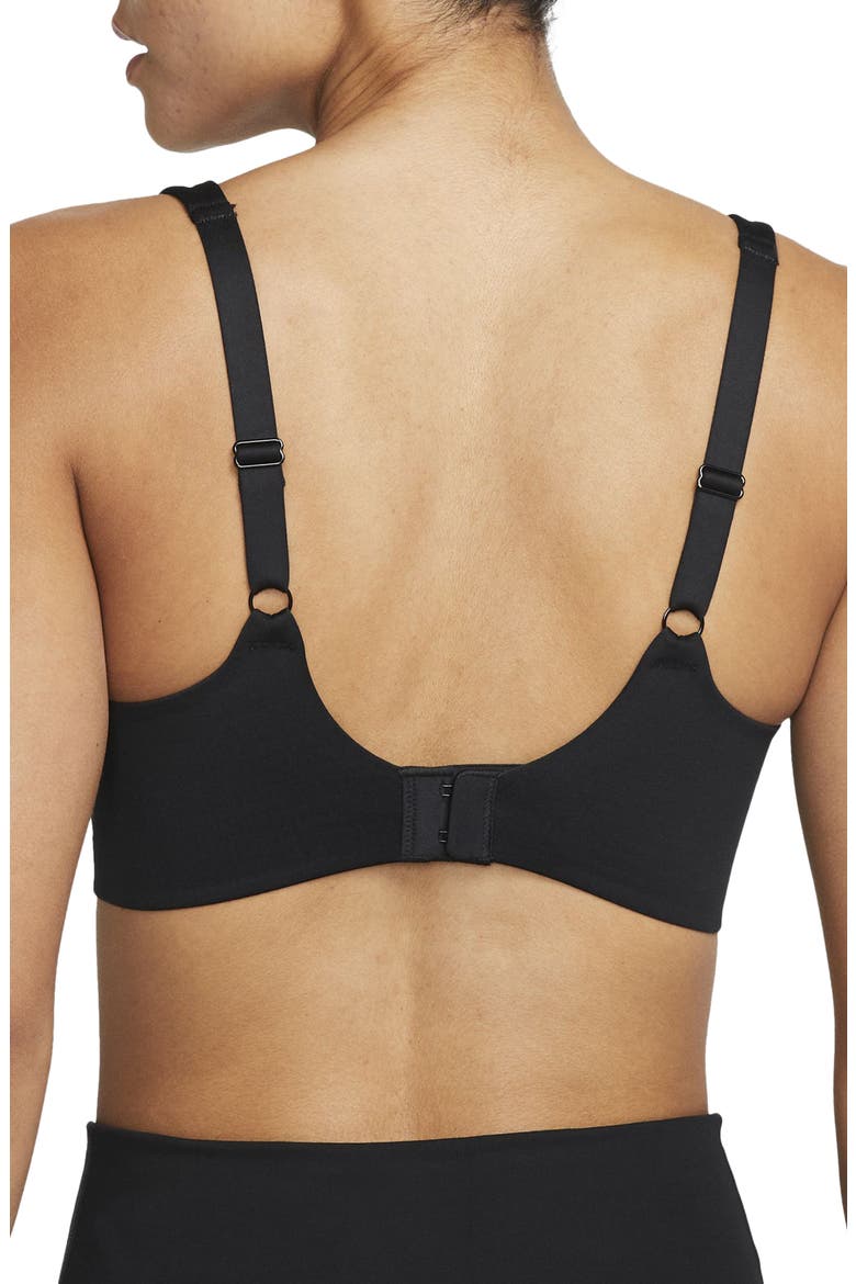 Alate Dri-FIT Sports Bra, Alternate, color, BLACK/ BLACK/ DARK SMOKE GREY