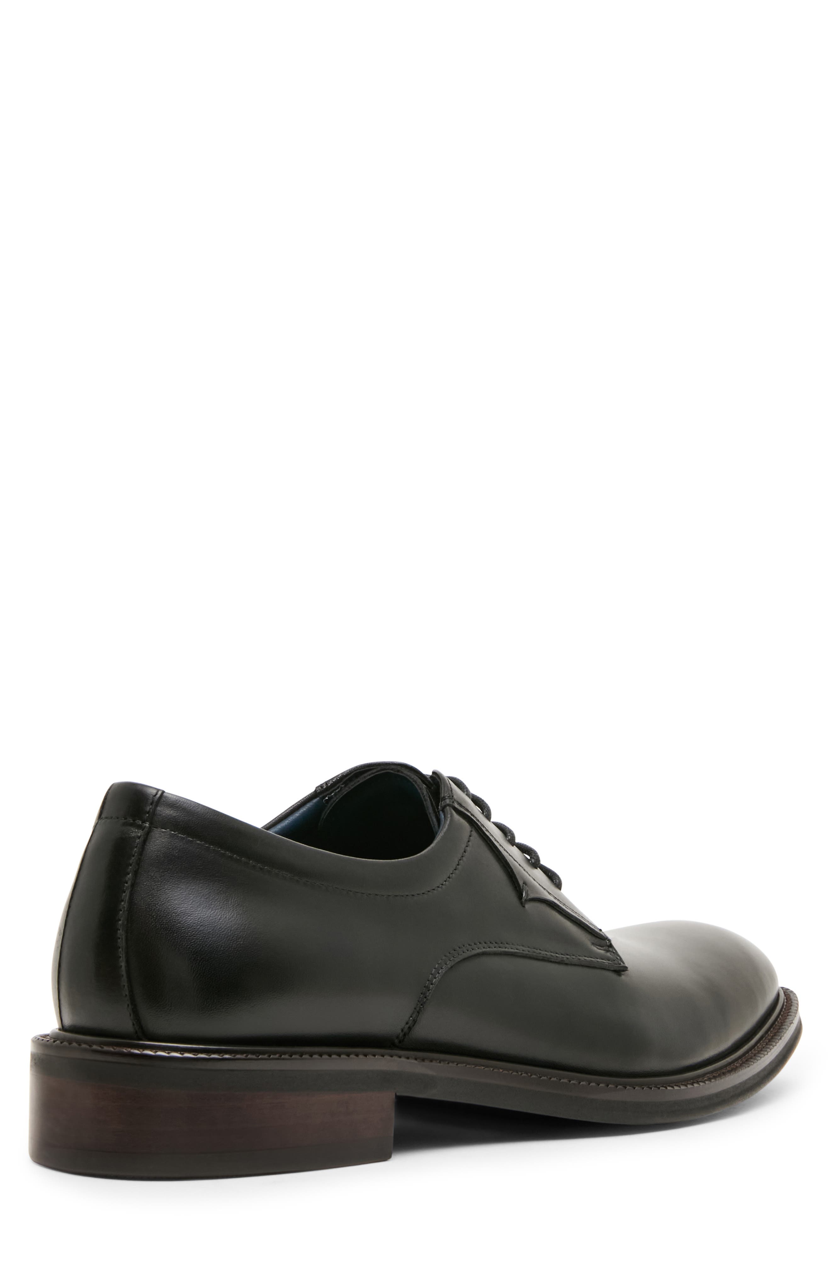 Buckner Leather Plain Toe Derby, Alternate, color, BLACK