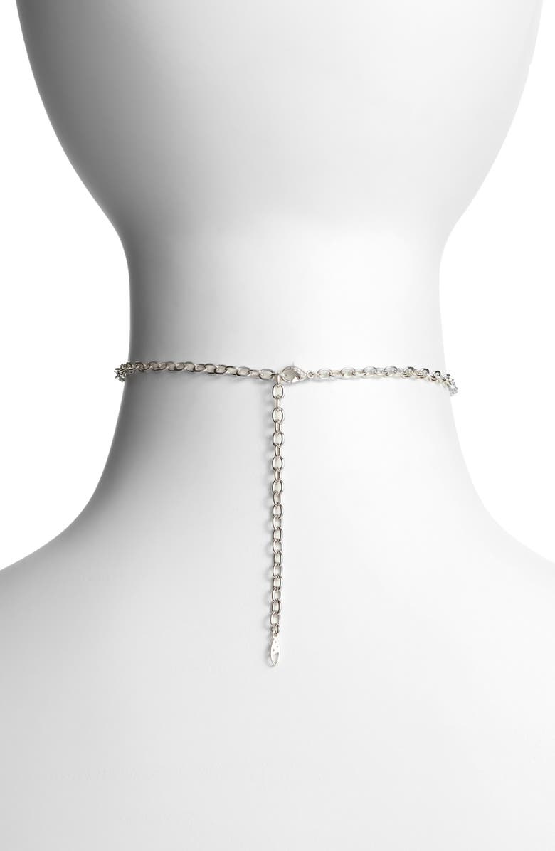 Nadri Cardamom Crystal Choker, Alternate, color, 