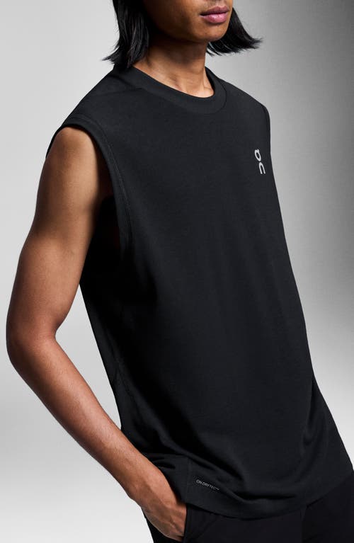 On Logo-print Recycled-shell Tank Top In Black