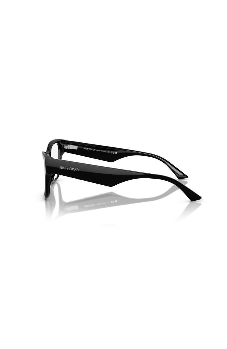 Jimmy Choo 54mm Rectangle optical glasses, Alternate, color, Black