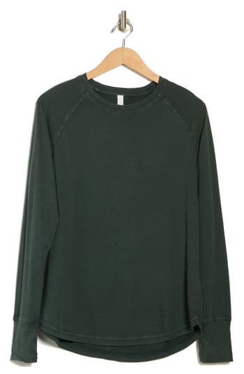 Shop Z By Zella Vintage Wash Relaxed Long Sleeve 2.0 Tee