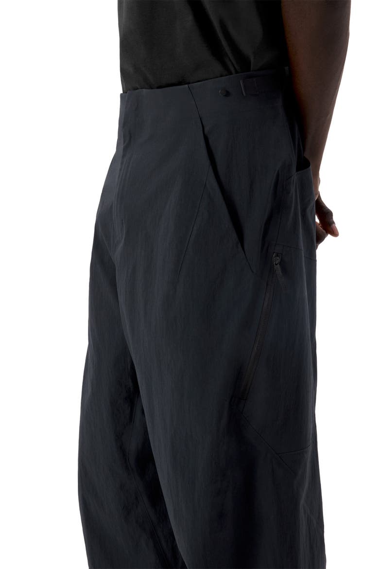 Spere Water Repellent Stretch Nylon Cargo Pants, Alternate, color, BLACK