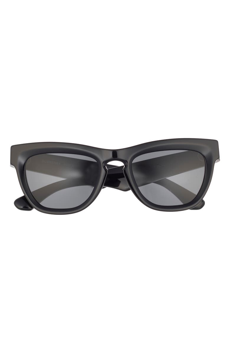 Burberry 52mm Square Sunglasses, Main, color, Black