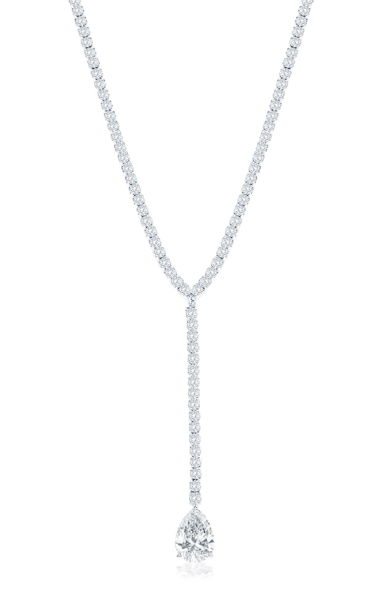 SUZY LEVIAN Gala Lariat Tennis Necklace