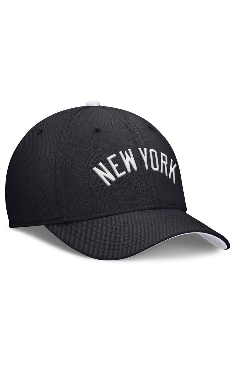 Nike Men's Nike Navy New York Yankees Primetime Rise Dri-FIT Flex Hat, Alternate, color, Navy