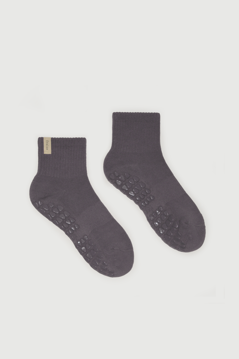 Mineral Quarter Crew Grip Sock