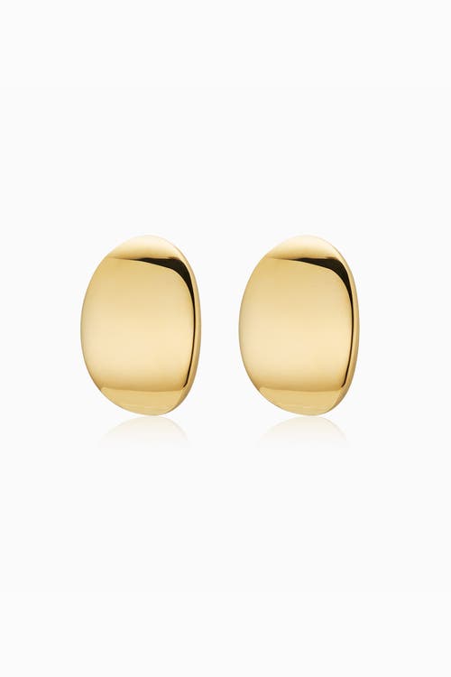 Oradina The Archie Drop Earrings In Yellow Gold