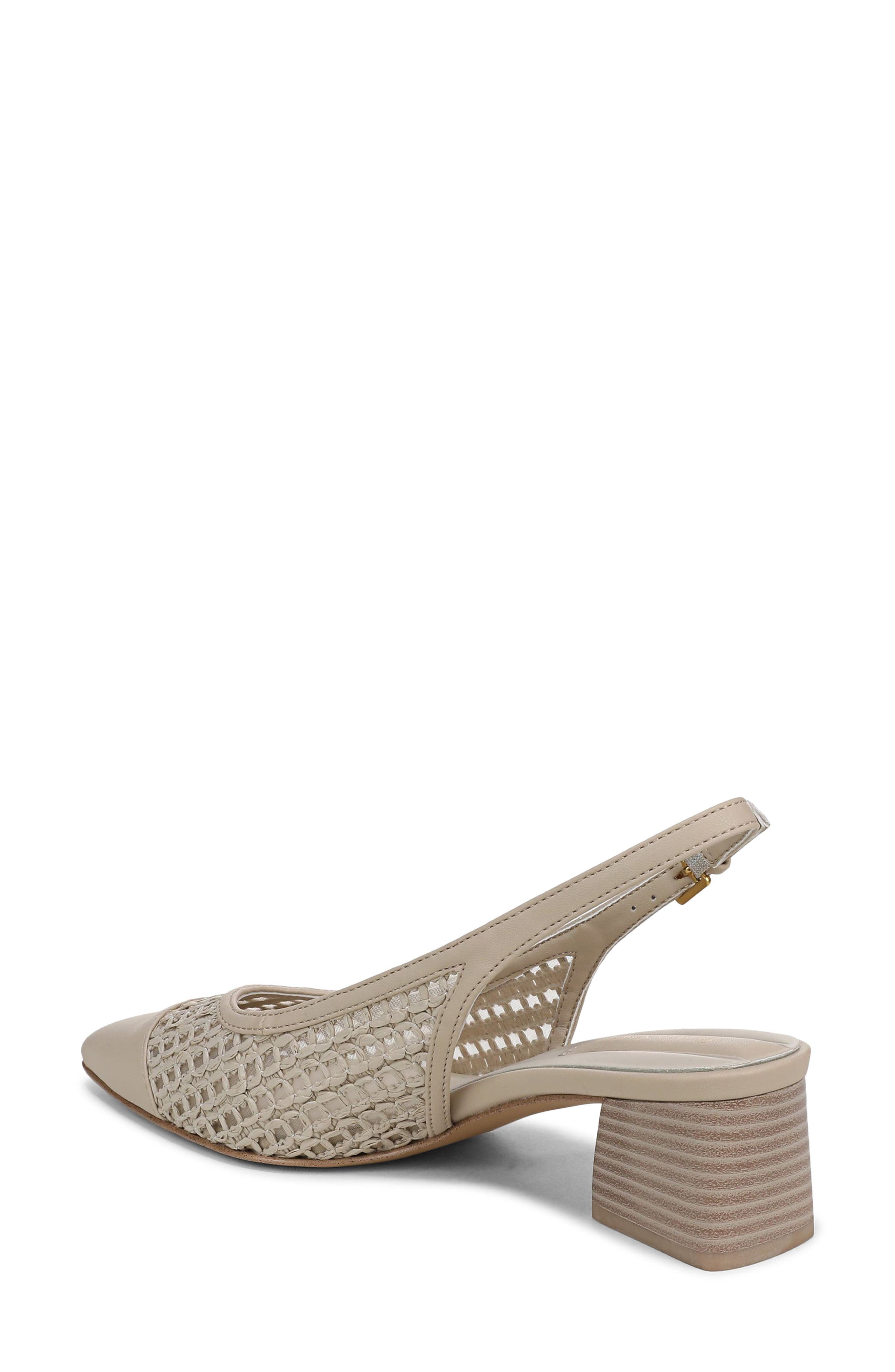 Racer Slingback Pointed Toe Pump, Alternate, color, ALABASTER