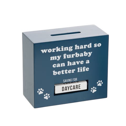 Pet Can Have a Better Life Rotating Bank Wood Blue