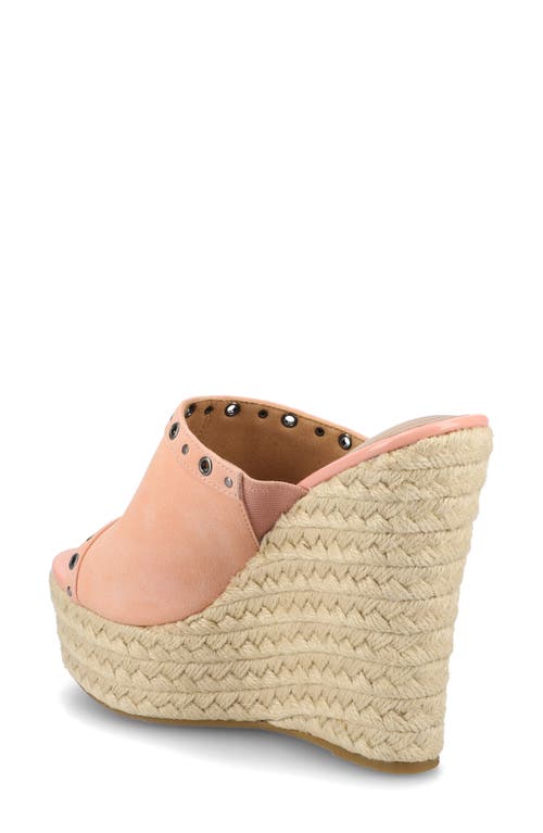 JOURNEE COLLECTION JOURNEE COLLECTION YARI PLATFORM WEDGE ESPADRILLE SANDAL 