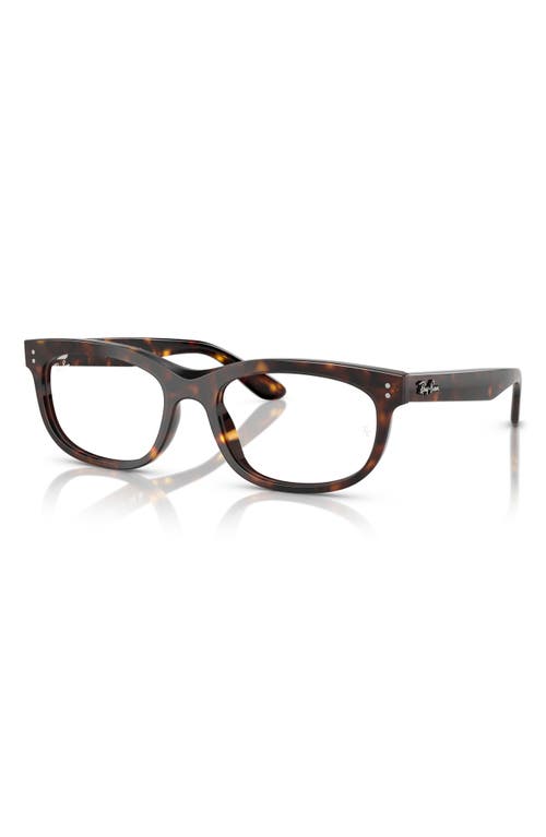 Ray Ban Ray-ban Balorette 56mm Pillow Optical Glasses In Havana