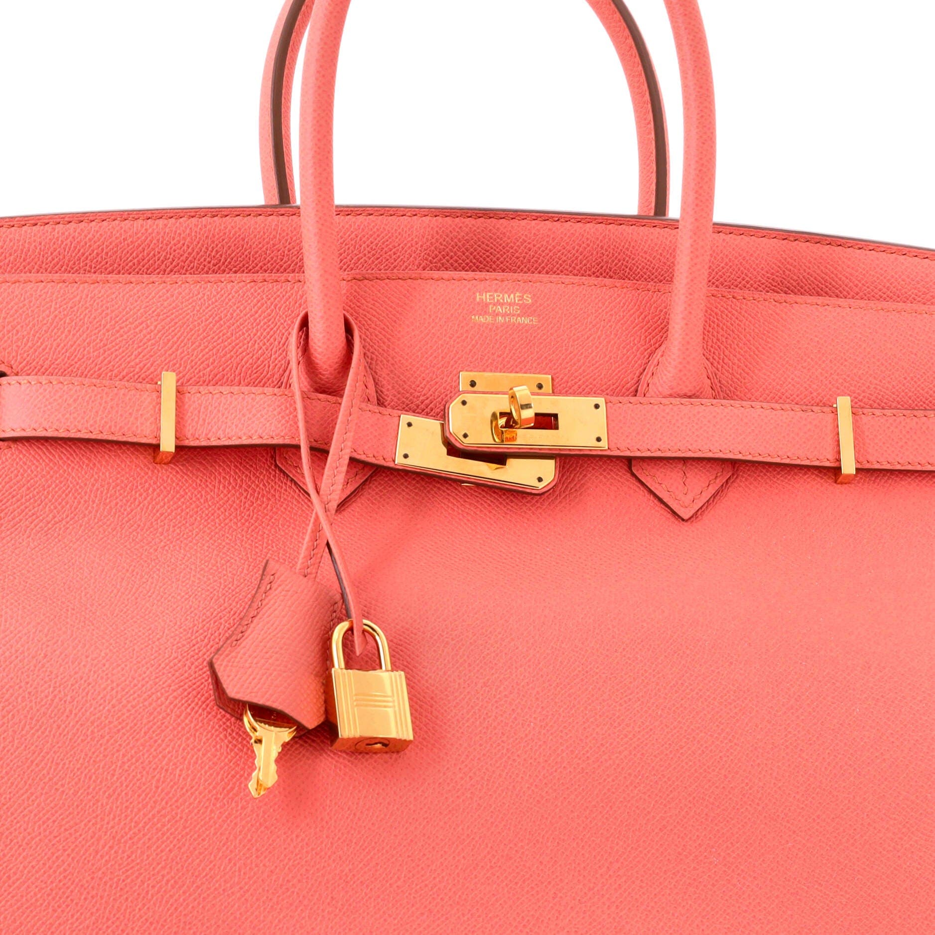 Birkin Handbag Pink Epsom with Gold Hardware 35, Alternate, color, Red