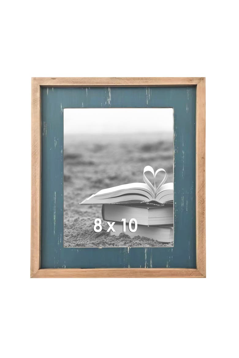8x10 Contrasting Photo Frame, Main, color, Blue