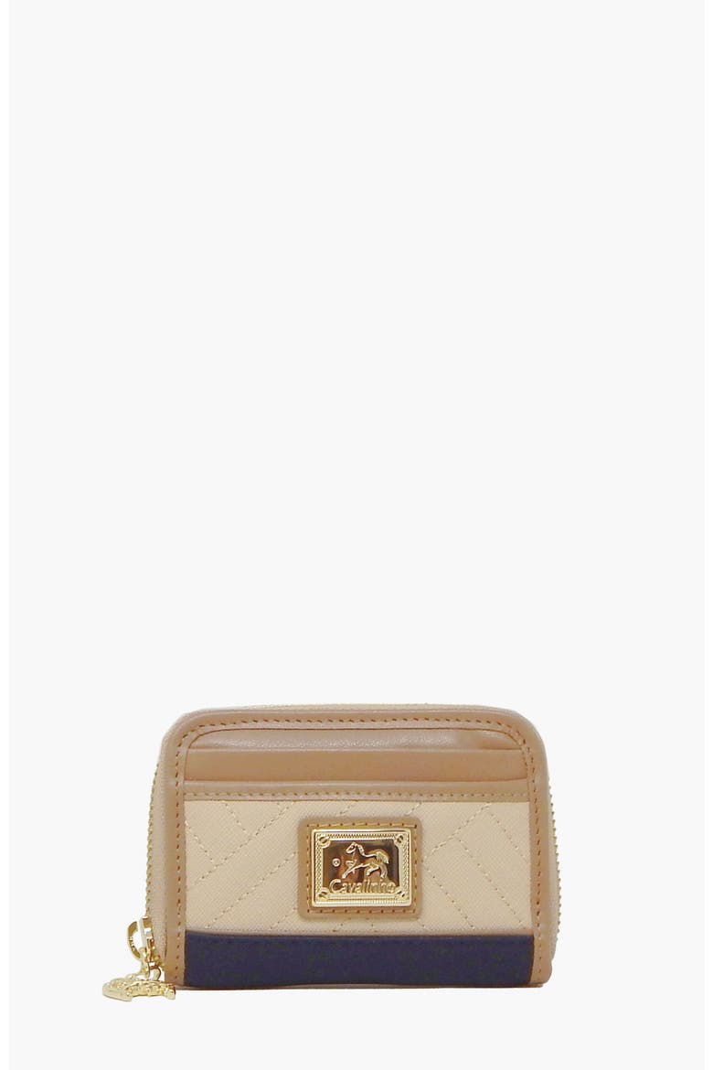 Charming Card Holder 275, Main, color, Navy / Beige