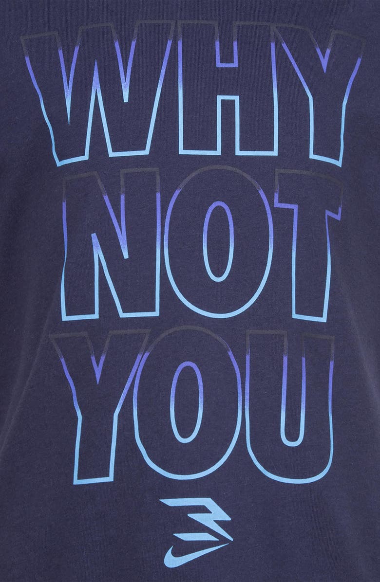 3 Brand Kids' Why Not You Graphic T-Shirt & Shorts Set, Alternate, color, Obsidian