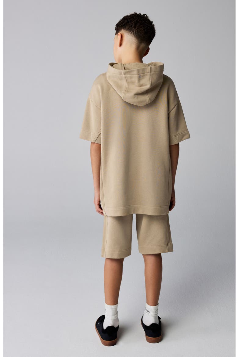 Kids' Logo Hoodie and Shorts Set, Alternate, color, NEUTRAL