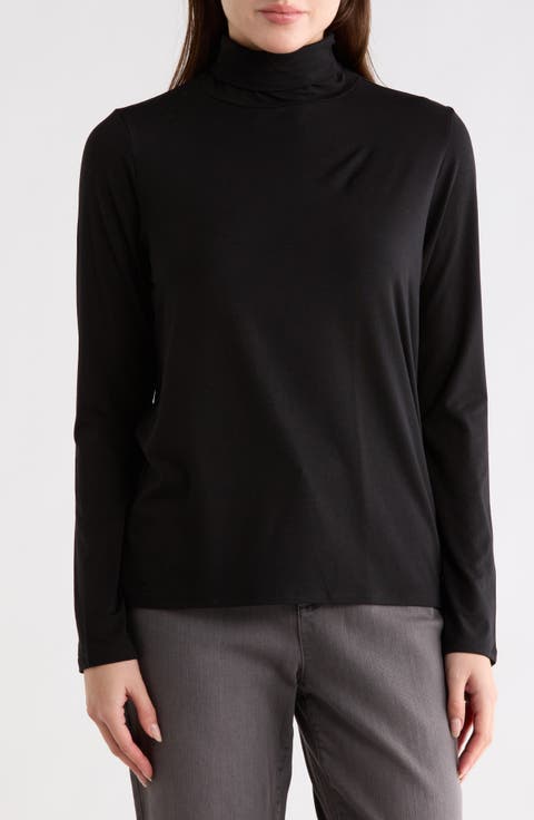 Slim Fit Turtleneck Top