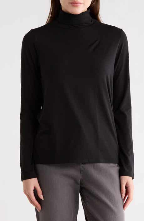 Eileen Fisher Slim Fit Turtleneck Top