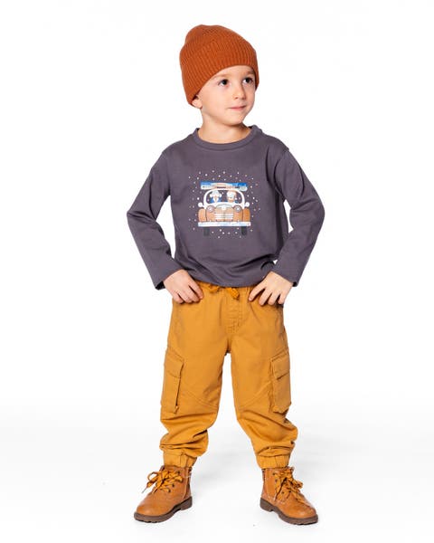 Long Sleeve Organic Cotton Jersey Tee (Toddler & Little Kid)