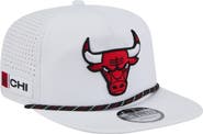 New Era Men's New Era White Chicago Bulls Performance Rope Golfer Adjustable Hat