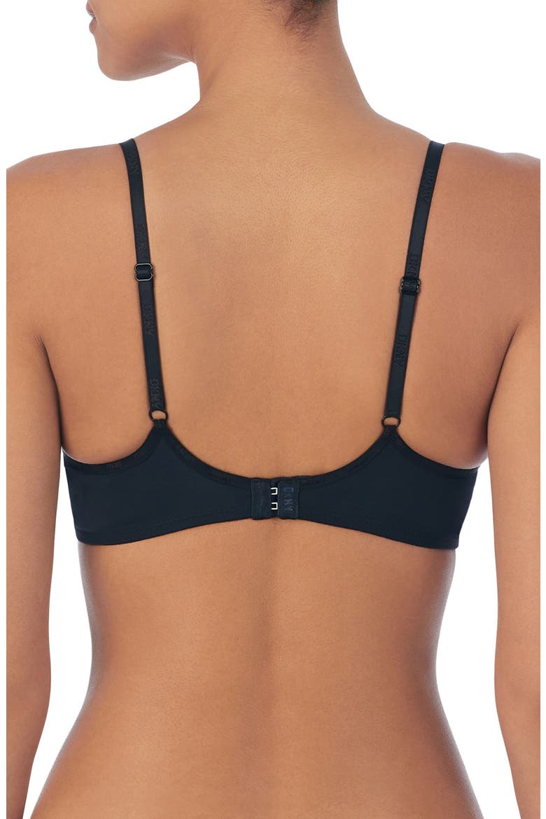 Micro Unlined Underwire Demi Bra, Alternate, color, BLACK