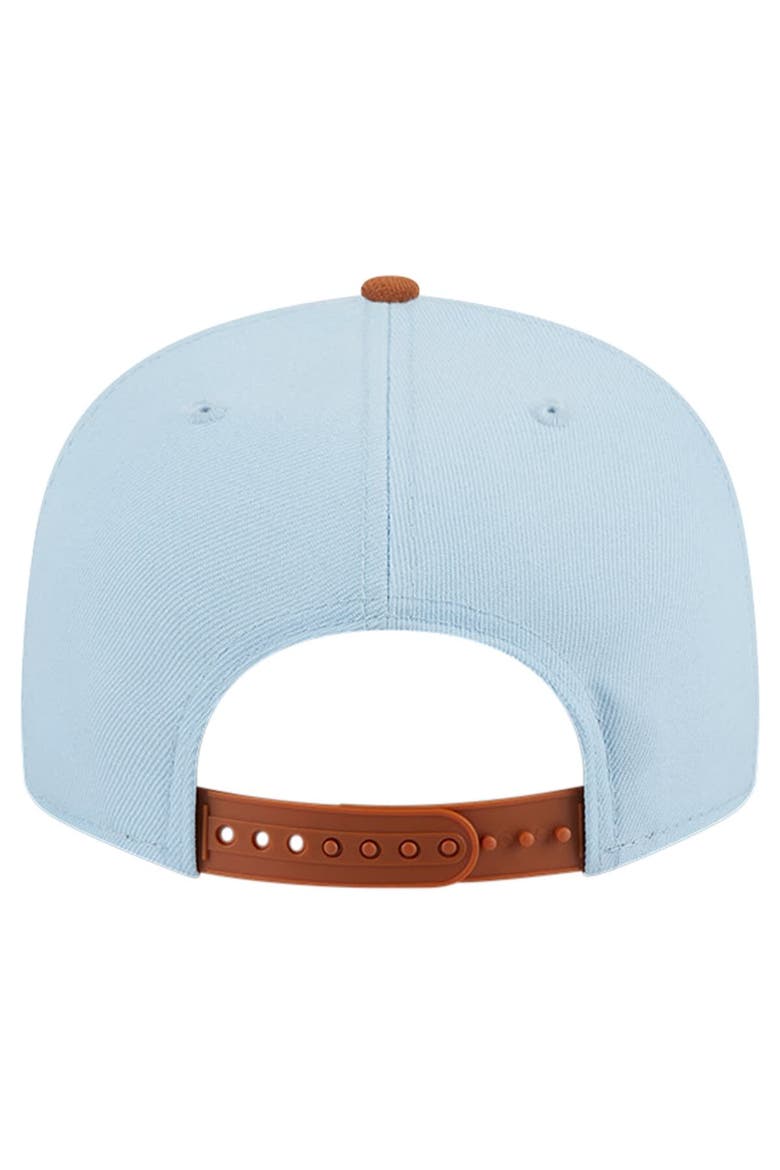 Men's New Era Light Blue/Brown Orlando Magic 2-Tone Color Pack 9FIFTY Snapback Hat, Alternate, color, Light Blue