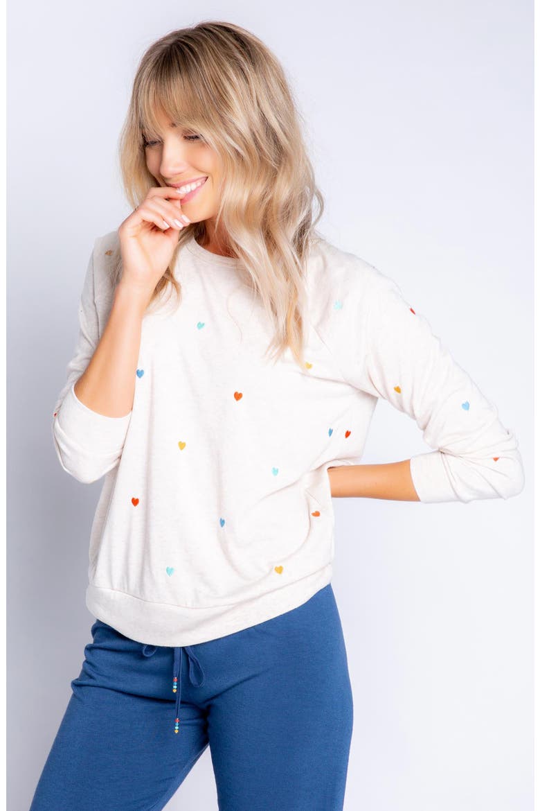Retro Raglan Sleeve Top, Alternate, color, OATMEAL