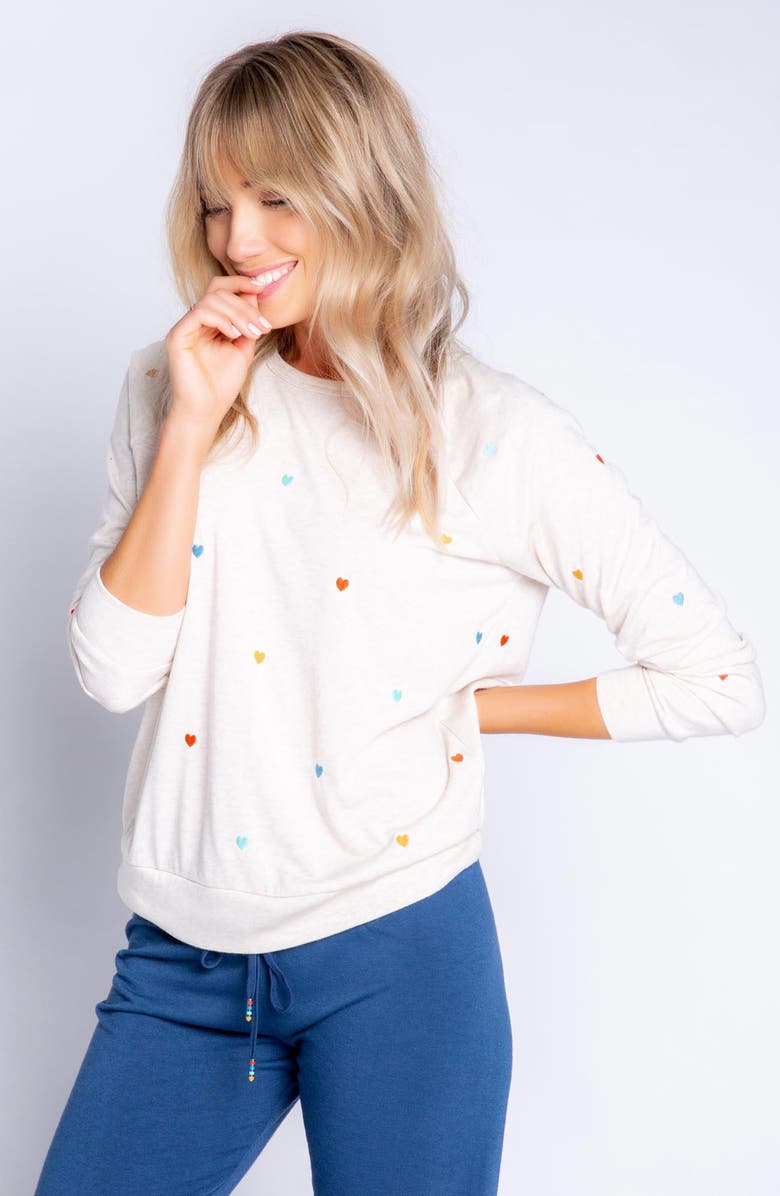 PJ Salvage Retro Raglan Sleeve Top, Alternate, color, 