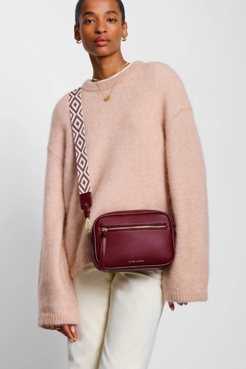 Katie Loxton Hallie Crossbody Bag in Cherry, Alternate, color, 