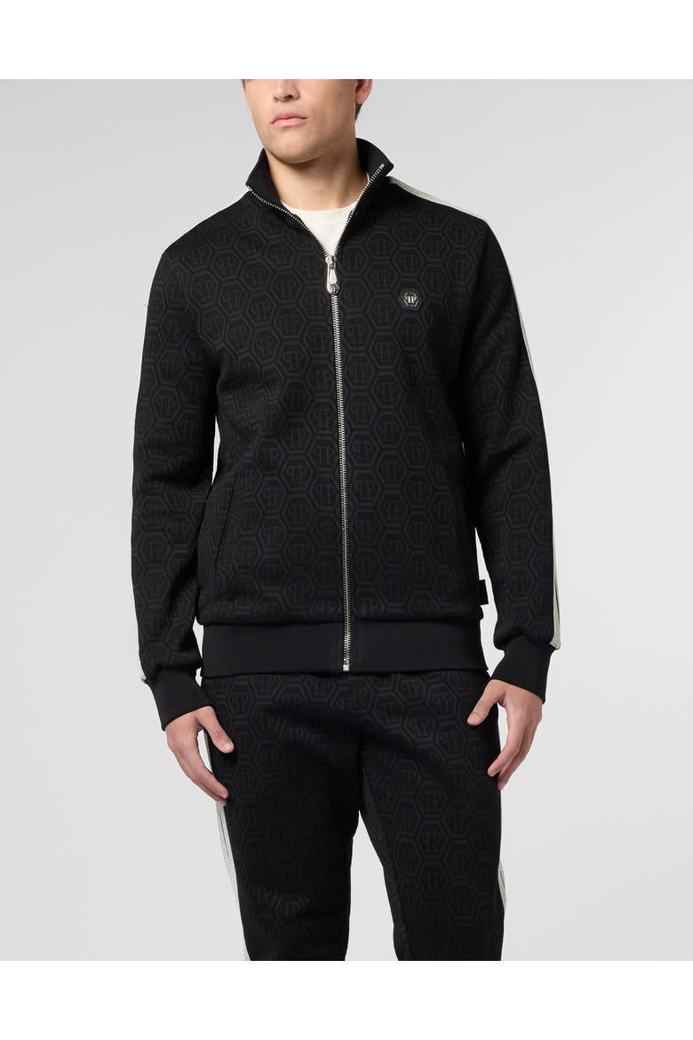 Tracksuit Jacket Monogram Monogram Men, Main, color, black