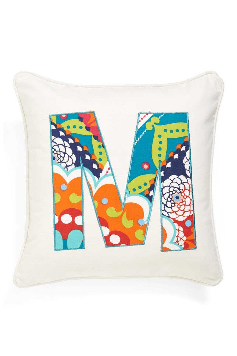 'Letter' Accent Pillow, Main, color, M