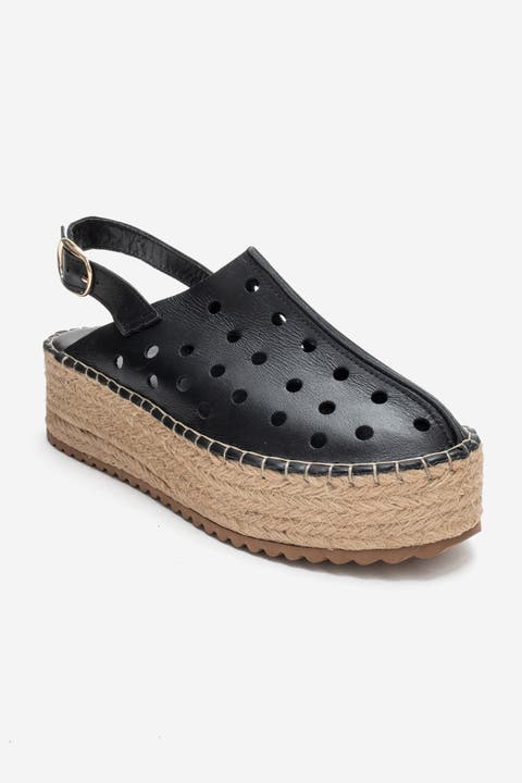 Fraga Leather Wedge Sandal
