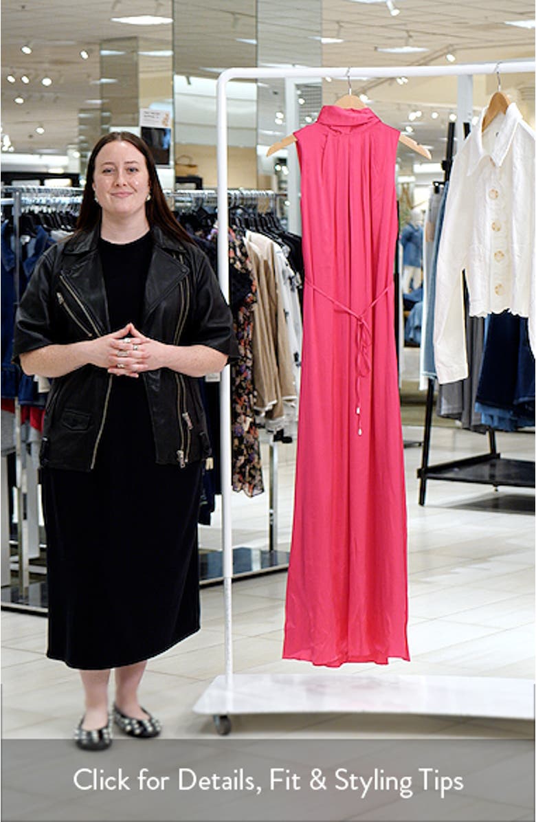 Alina Gathered Halter Neck Maxi Dress, sales video thumbnail