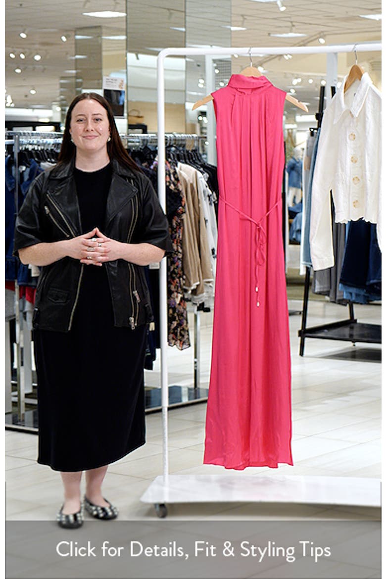 Alina Gathered Halter Neck Maxi Dress video