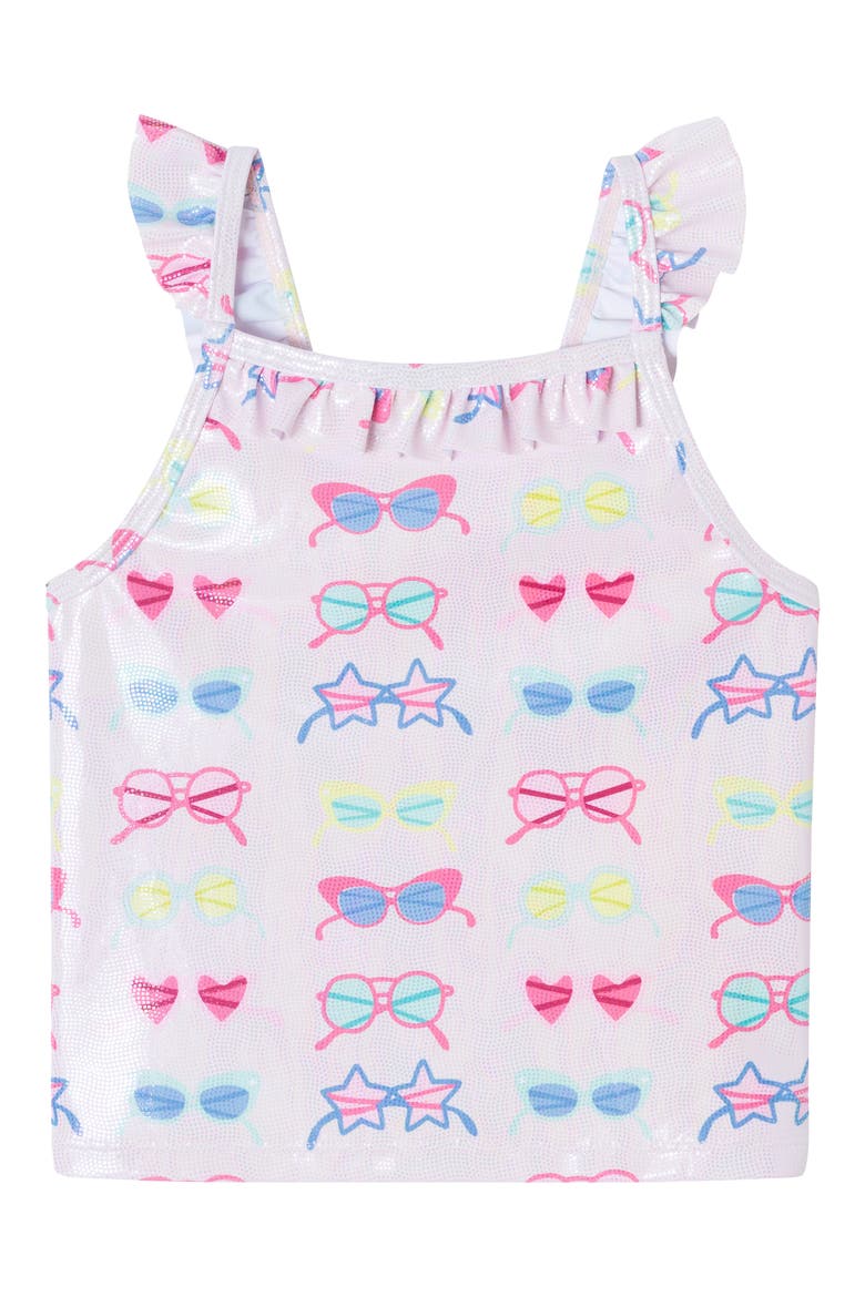 Kids' Foil Sunglasses Two-Piece Swimsuit, Alternate, color, FOIL