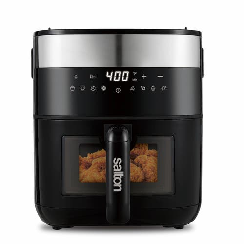 Salton Flip And Cook Air Fryer In Black