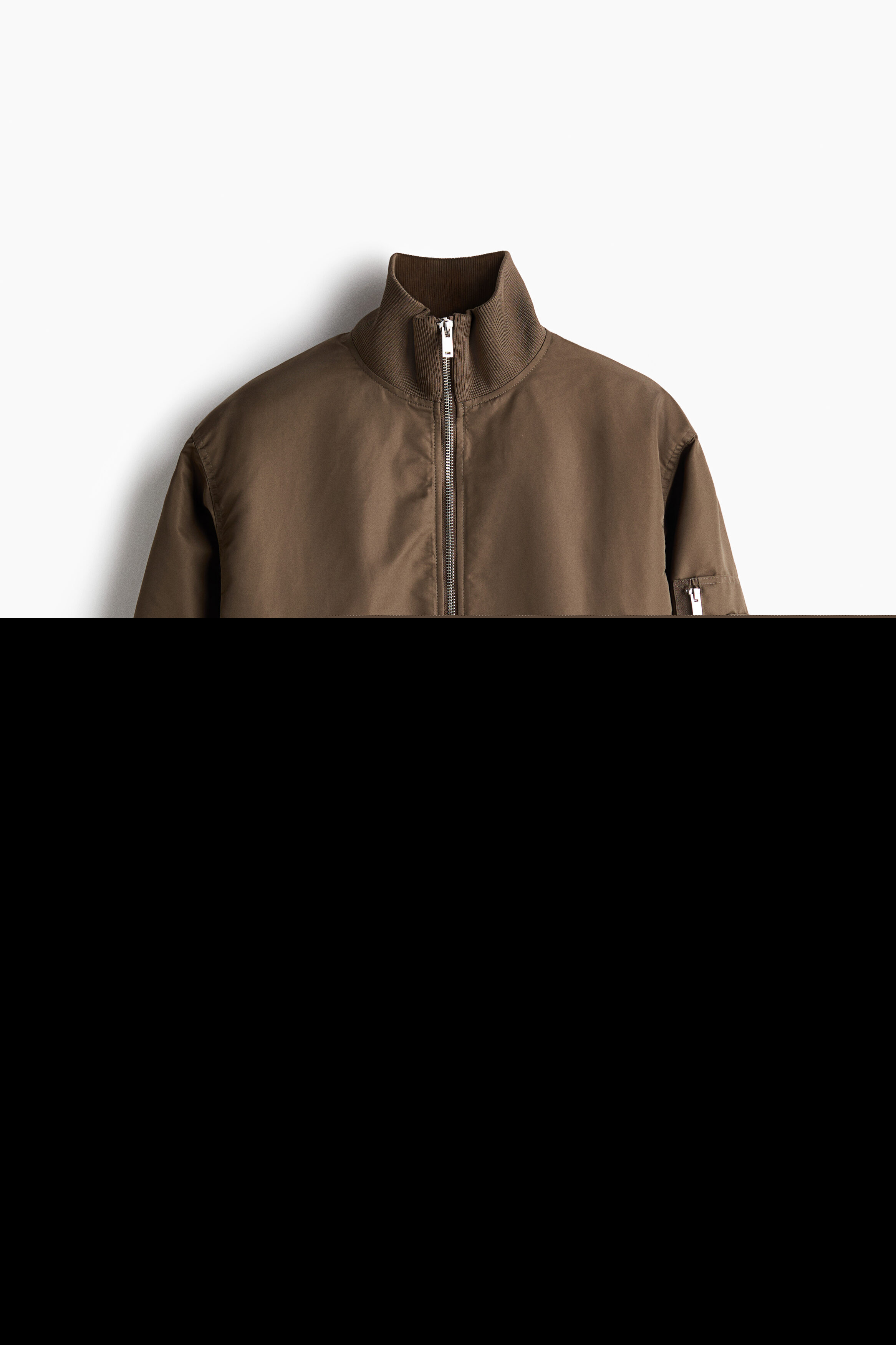 Padded Bomber Jacket, Alternate, color, Dark taupe