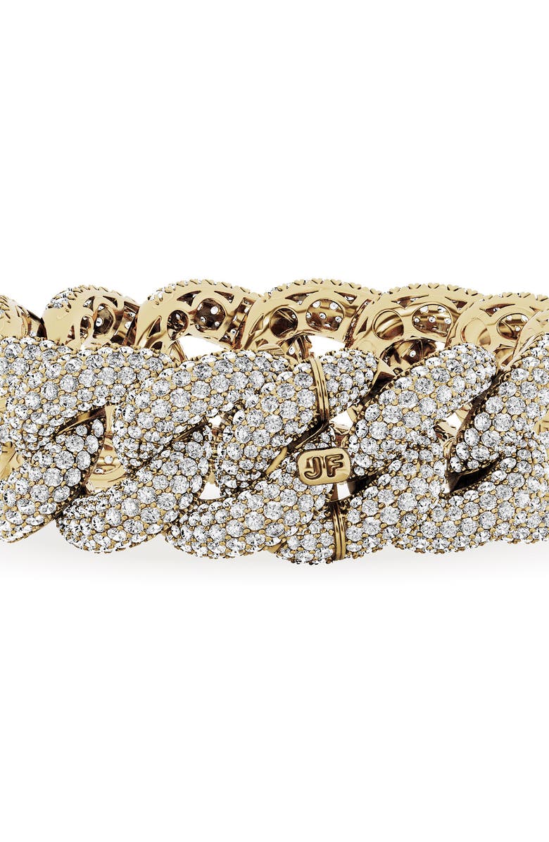 Jennifer Fisher 18K Gold Lab Created Diamond Cuban Chain Bracelet - 26.5 ctw, Alternate, color, 18K Yellow Gold