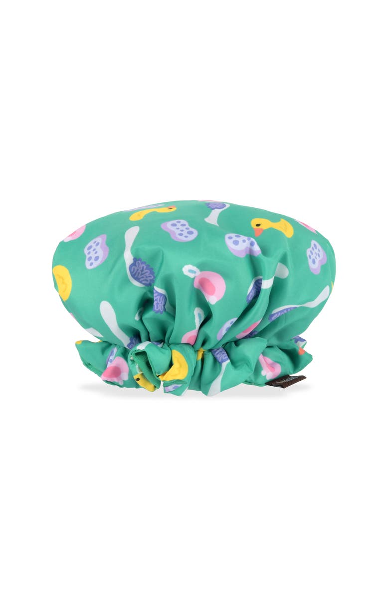 P.L.A.Y. Splish Splash Shower Quack Dog Toy, Wearable Shower Cap, Alternate, color, Multicolored