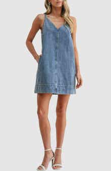 Lush Sleeveless Denim Minidress