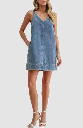 Lush Sleeveless Denim Minidress