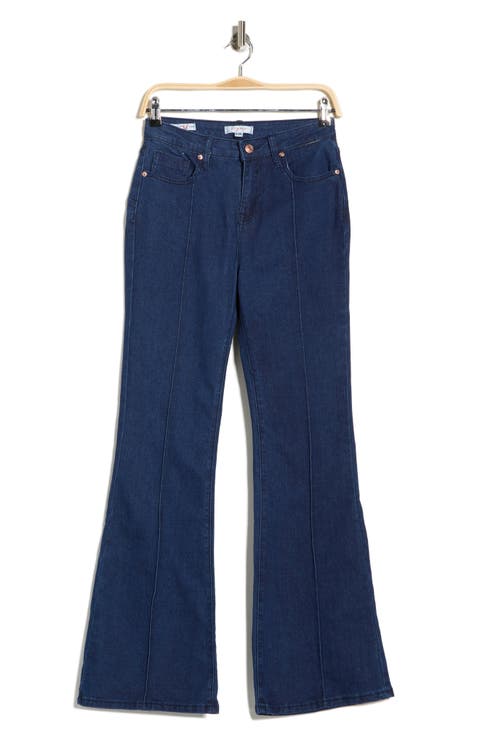 Pintuck Bootcut Jeans
