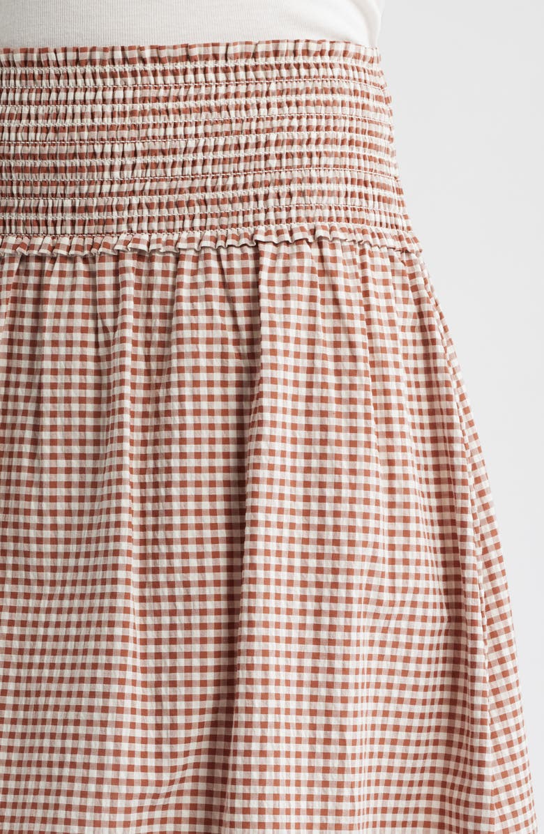 Hill House Home The Delphine Nap<sup>®</sup> Midi Skirt, Alternate, color, Rust Gingham