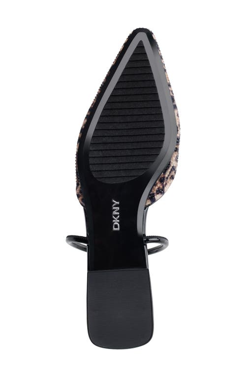 Dkny Cabbi Mary Jane Mule In Natural/bl