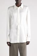 Balenciaga Silk Blend Wrap Shirt