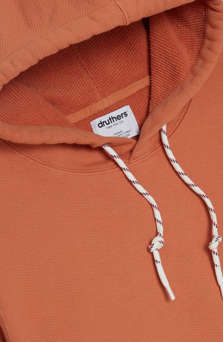 Druthers NYC Organic Cotton 685 GSM French Terry Hooded Sweatshirt, Alternate, color, Hazel