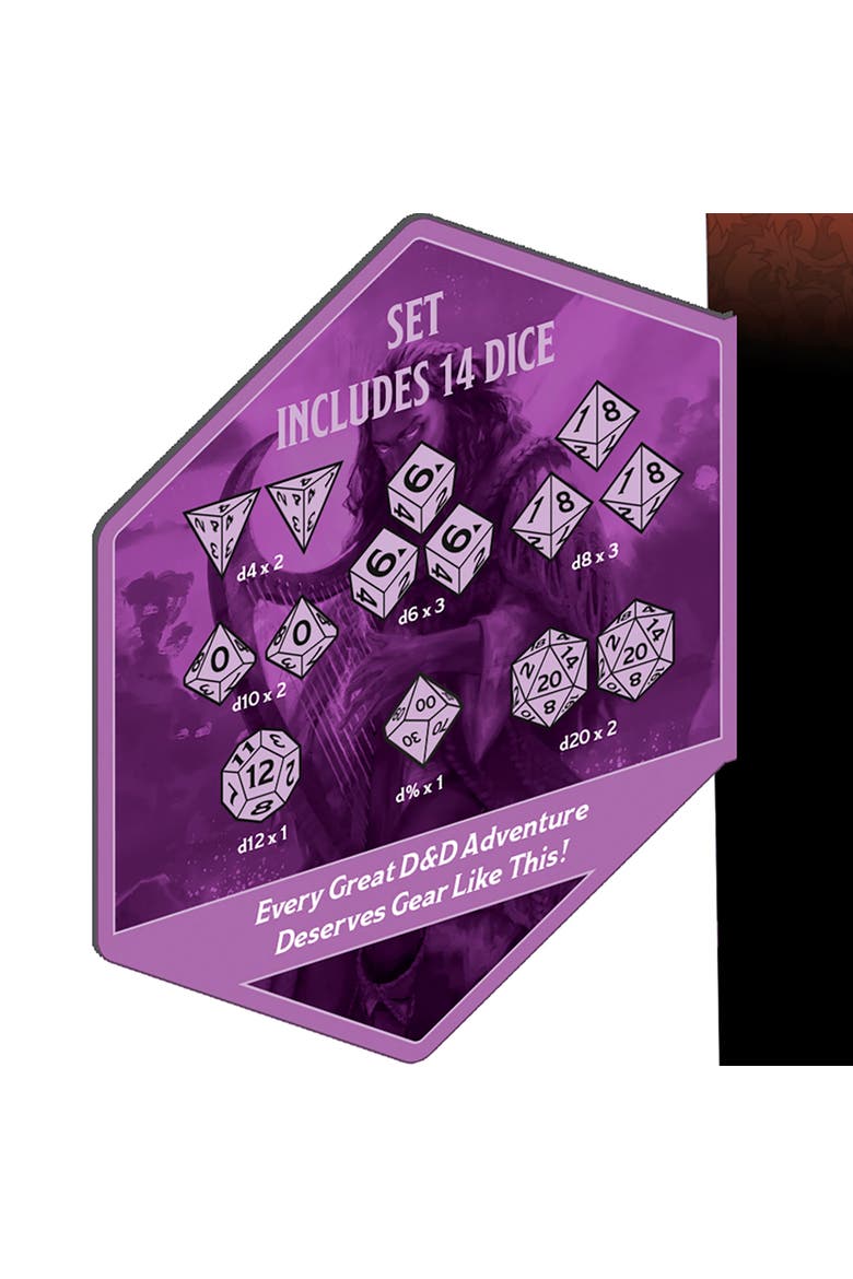 Blue and Black 14 Piece RPG Die Set, Alternate, color, Multicolored