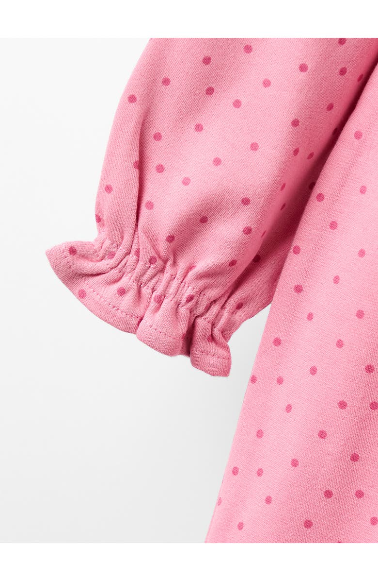 JOJO MAMAN BEBE Mouse Embroidered Long Sleeve Cotton Dress, Alternate, color, Pink